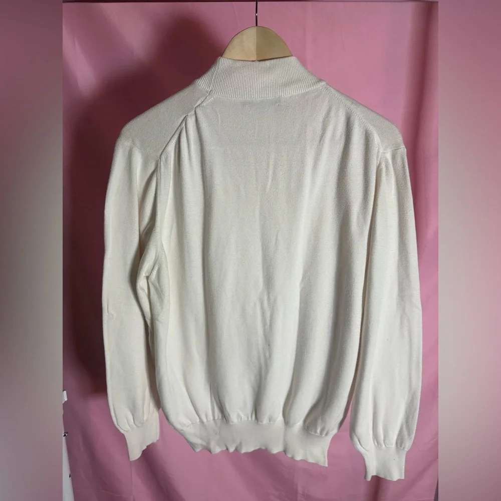 Off-White Crewneck Sweater - Classic Lightweight, Size S